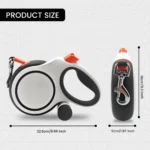 5m 8m 50kg Dog Leash Retractable Roulette Collar for Small Big Dogs Accessories Adjustable Walking Hiking French Bulldog Rope - Image 2