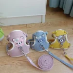 Pet Chest Back Pet Cat Lift Fashion Cute Bear Chest Back Walking Cat Dog Pet Vest Style Chest Back