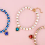 Cat Collar Pet Pearl Necklace Pet Collar Cat and Dog Jewelry Love Diamond Pet Products for Dog Birthday Gift Photo Accessories - Image 3