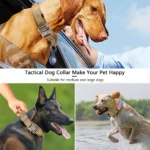 Tactical Dog Collar Adjustable Pet Collar Training Dog Collar With Heavy Duty Metal Buckle For Medium And Large Dogs Accessories - Image 3