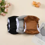3pcs Dog Diapers Male Reusable Physiological Pants for Small Medium Dogs Anti-Side Breathable Puppy Cloth Nappies Pet Shorts