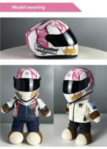 Pet Helmet for Cat Small Dog Pink Butterfly Pattern ABS Buckle Adjustable Strap Outdoor Riding Travel Safety Hat Photo Prop - Image 4