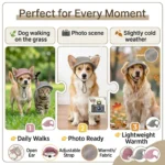 Large Dog Sunscreen Hat Pet Baseball Cap Outdoor Sports Cap with Ear Holes Adjustable Puppy Sun Protection Hats for Small Dogs - Image 4