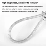 Dog Chains Lead Leash Cable Double-headed Dog Tie Out Cable Leash For Outside, Yard, Camping,Outdoor Dogs Strap Pet Supplies - Image 5