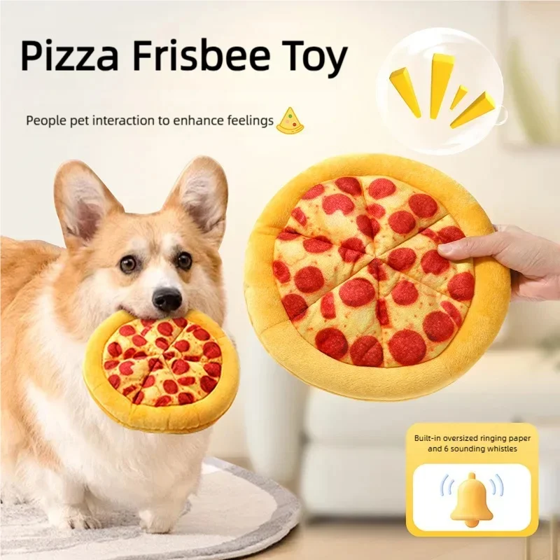 kf-Sd117bc9402f245f6a7ba82a257622590O Squeaky Plush Dog Toy Cute Food Shape Soft Fleece Pet Chew Toy Teeth Cleaning Boredom Relief for Small Medium Large Dogs Puppy - Image 1