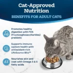 Tastefuls Irresistible Gravy Indoor Adult Dry Cat Food, Salmon, 5lb Bag - Image 2