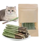 Natural Cat Stick Cat Teeth Cleaning Mint Caught Bite Hairball Removal Cat Chew Stick Catnip Toys Sticks Indoor Kitten - Image 5