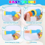 Cat Toys Interactive Launch Training Toy For Pet Kitten Creative Mini Shooting Gun Games Stretch Plush Ball Toys Pet Supplies - Image 5