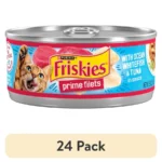 24 pack Purina Prime Filets, Ocean Whitefish and Tuna in Sauce, Wet Cat Food, 5.5 oz Can