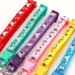 Personalized Cat Collar with Bell Buckle Customized Nametag Puppy Kitten Necklace Free Engraved name ID tag Nameplate - Image 3