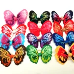 50/100pcs Dog hair accessories Butterfly design Dog Pet hair bows Rubber bands Pet grooming products Fashion Pet Supplies - Image 3
