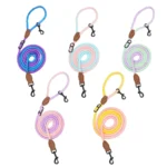 Double Head Dog Leash Crossbody Pet Round Traction Rope Lead Training Walking Cat Leashes - Image 4