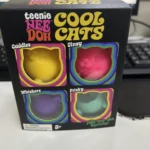Hot NeeDoh Teenie Cool Cats 3 Pack Adorable Mini Cat Fidget Toys Soft Squishy Stress Relief Sensory Squeeze Toys For fans Adults