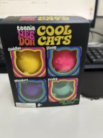 Hot NeeDoh Teenie Cool Cats 3 Pack Adorable Mini Cat Fidget Toys Soft Squishy Stress Relief Sensory Squeeze Toys For fans Adults