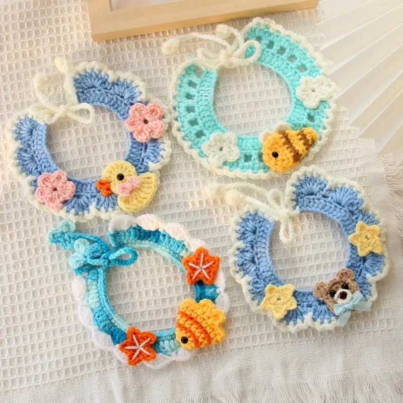 kf-Sd3ee33972e124e6da40844dd8fd17f31u Dogs Cats Pet Accessories Collars Drool Bibs Cute Decorations Flowers Animal Styles Animal Items Cat Accessories - Image 1