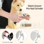 Pet Nail Grinder with LED Light - USB Rechargeable Clipper for Cats and Dogs, Professional Paws Grooming Trimmer Supplies - Image 5
