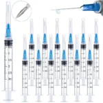 3ml Disposable Luer Lock Syringes with Needles for Vet, Industrial & Lab Use