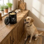 Large Capacity Dog Food Storage Container Airtight with Lids Pet Treat Container Moisture-Proof Sealed Dog Treat Jar