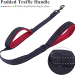 Long Traffic Padded Two Handle Heavy Duty Double Handle Nylon Dog Leash For Training Control - Image 6
