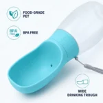 1PC 300ml 500ml Travel Pet Water Bottle Integrated Drinking Bowl Portable Dispenser for Dogs Cats Outdoor Travel and Activities - Image 3