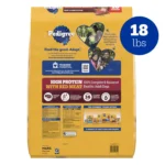 High Protein Dry Dog Food for Adults with Beef and Lamb Flavor in 18 Lb Bag - Image 3