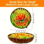 Washable Felt Pet Sniffing Pad Foldable Dog Slow Feeding Mat Toy Dog Training Snuff Mat - Image 6