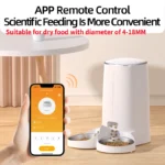 ROJECO Automatic Cat Feeder Pet Smart Cat Food Kibble Dispenser Remote Control Auto WiFi Double Feeder For Cats Dog Accessories - Image 3