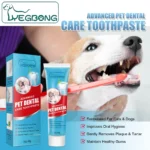 Yegbong Pet Toothpaste for Dogs Fresh Breath Oral Cleaning Bad Breath Dental Plaque Cleaning Cat Care Edible Toothpaste - Image 3