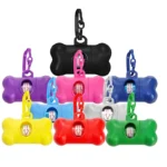 1/2/3/4/10pcs Bone Shaped Pet Garbage Bag Dispenser for Dogs Carrying Cleaning Supplies When Going Out