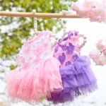 Floral Dog Dress for Small Breeds - Woven Polyester, Pullover Style, Breathable Pet Apparel for Dogs & Cats, Perfect for Toy & M - Image 5