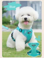 Reflective Breathable Dog Harness and Leash Set Pet Chest Strap Dopamine Pet Supplies Dog Accessories for Small Dogs - Image 2