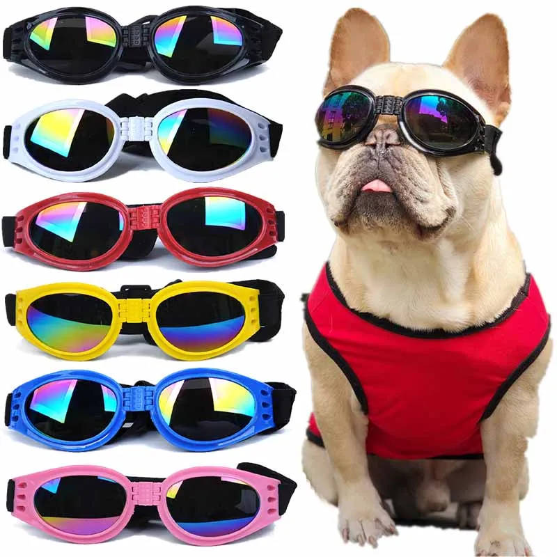 kf-Sd6b7c6885d0d419b8d9e540a3b5c055dx 6 Colors Fold Pet Dogs Glasses Prevent UV Pet Glasses for Cats Dogs Fashion Sunglasses Dogs Goggles Photo Prop Pet Accessories - Image 1