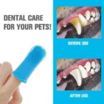 Pet Finger Toothbrush Kit Non-Toxic Silicone Dental Cleaning Tool for Dogs Cats Puppies Tartar Removal Bad Breath Care Cleaning - Image 3