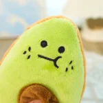 Avocado & Kiwi Plush Squeaky Toy for Dogs & Cats: Chew-Friendly Fruit-Shaped Pet Toy for Boredom Relief and Teething Fun - Image 5