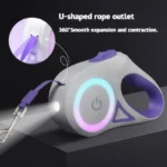 LED Retractable Dog Leash with light for Puppies Small Medium big Dogs Cats Pet Harness straps collar Accessories 3m 5m roulette - Image 5