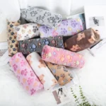 Soft Fluffy High Quality Pet Blanket Flannel Dog Sleeping Blanket Paw Print Pattern Pet Mat Warm Comfortable Blanket for Cat Dog - Image 3