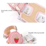Cat Harness with Backpack Prevent Break Free Breathable Chest Strap Pet Traction Rope Set Teddy Mini Dog Walking Pet Supplies - Image 3