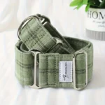 Martinagle Wide Adjustable Dog Collar, Soft Patterned Anti-Pull Collar for Medium-Sized Dogs, Suitable for Italian Greyhounds, Whippets, and Visual Hunting Dogs - Image 2