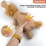 Large Dog Toy Bite-Resistant Sound Plush Toy Lion Wolf Elephant Cartoon Pet Toy Squeaky Dog Toy For Small & Medium Dogs - Image 6