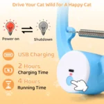 Electric Automatic Interactive Cat Toy USB Rechargeable Fluttering Butterfly Feather Wand for Indoor Enrichment And Stimulation - Image 3