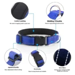 Reflective Dog Collar For Medium Large Dogs Soft Neoprene Padded Nylon Sturdy Adjustable Pets Collar for Medium Large Dogs - Image 4
