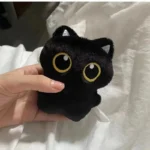NEW Cute Black Cat plush toy Doll Small Pendant Cuddly Pillow Cushion Ins Black Cat Plush Toy Doll for Boy Girl Birthday Gifts - Image 5