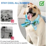 Reusable Pet Cooling Neck Wrap, Summer Cartoon Ice Collar for Dogs Cats, Heat Relief Cold Scarf for Outdoor Walk - Image 2