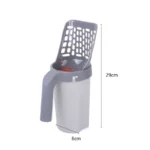 Cat Litter Shovel Scoop One-Piece Filters Removable Portable Commode Picker Cat Litter Box Cleaning Supplies Pet Accessories - Image 2