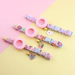 For Airtag Cat Collar with Heart Pendant Girl Cat Cute Flower Positioning Cover Cat Collar Kitten Puppy Rabbit Without Airtag - Image 2