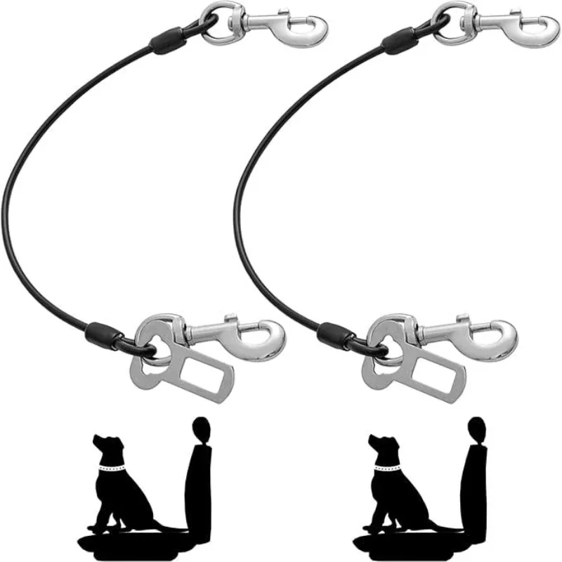 kf-Sdc44c2437c4c4d20b19f5832ee7ab5beN 1Pc Chew-Proof Dog Car Harness Durable,Comfy & Secure Seat Belt for Small/Medium Dogs-A Pet Travel Essential - Image 1
