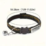 Glitter Cat Safety Buckle Collar Adjustable Custom Personalized ID Free Engraving Nylon Puppy Kittens Necklace - Image 5