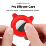 For Airtag Cat Collar Holder Small Air Tag Cat Collar Holder Silicone Case Cover for Cat Dog Pet Collar Harness Loop Supplies - Image 2
