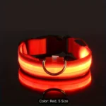 Reflective LED Dog Collar for Night Safety - Durable, Geometric Patterned, Battery-Powered, Ideal for Small/Medium Breeds - Image 3