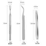 Quality Stainless Steel Pet Flea Remover Tool Scratching Hook Tweezers Clips Set Cat Dog Tick Removal Tool Pet Grooming Supplies - Image 6